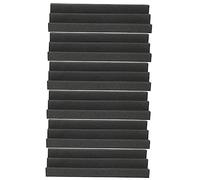 YARNOW 6pcs Black Soundproof Wedge Acoustic Panels with Sponge Material for Acoustic Control and Noise Reduction, for Vocal Rooms and Sound Live Walls in Ktv Or Studio Environments