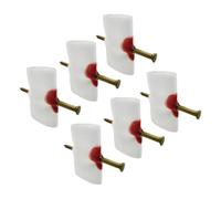 YARNOW 6pcs Bloody Finger Nail Trick Prop Novelty Prank for April Fool's Halloween Parties Safe Fun Finger Trick for Sharing Compact Lightweight for