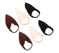 YARNOW 6pcs Bohemian Headscarf Triangle Scarf for Women Elastic Bandana Head Scarf Cotton Solid Boho Hair Wrap Pack Outfit Triangle Bandana Head Wrap Women