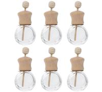 YARNOW 6pcs Car Vent Clip Scent Diffuser Bottles 10ml Refillable Automotive Air Freshener Perfume Diffuser for Daily Use Household Aroma