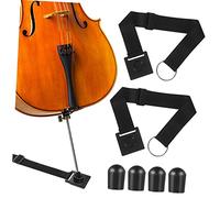 YARNOW 6pcs Cello Skid Mat Endpin Anchor Strap Black Slip Musical Instrument Accessories