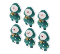 YARNOW 6pcs Christmas Tree Catnip for Indoor Cats Kitten Chew Plush Stimulates Instincts Encourages Activity and Dental Health Interactive Holiday Pet Play Kit