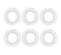 YARNOW 6pcs Circular Flexible Plastic Hair Comb Headbands with Teeth, Ultra Profile Multi-function Hair Finishing Comb for Women, Comfortable Grip for Work and Important Meetings