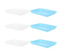 YARNOW 6Pcs Containment Tray Boys and Tray Multipurpose Sorting Plastic for Chemical Experiments Education with Assorted Colour
