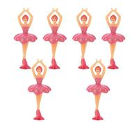 YARNOW 6pcs Dancing Ballerina Girl Doll Figurines Musical Box Accessories for Women Portable Ballet Theme Decor for Table Centerpieces Fairy Gardens