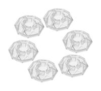 YARNOW 6pcs Diamond-shaped Guitar Pedal Button Topper Made of Sturdy Plastic for Electric Guitars and Pedalboards Providing Better Control and Easy to Remove Accessories