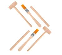 YARNOW 6pcs Dinosaur Excavation Tool Kit Educational Gem Dig Kit for Safe Wood Hammer Brush Engaging Stem Archaeological Playset for Boys