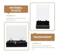 YARNOW 6pcs Display Case Plastic Display Container with Scratch Protection and Excellent Sealing Performance for Mineral Specimen Collection