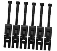 YARNOW 6pcs Double Locking Saddle Bridge Accessories for Electric Guitar Durable Wear Resistant Tremolo Bridge Saddles Compatible with Double Systems Enhance Tone Prevent String Breakage