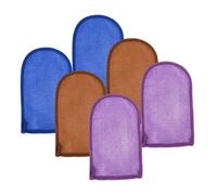 YARNOW 6pcs Exfoliating Gloves Bathing Mittens Made of Sturdy Nylon for Gentle Skin Cleaning and Effective Dead Skin Removal, Easy to Clean and Maintain, for Shower and Bath Use