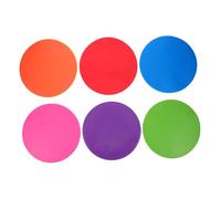 YARNOW 6pcs Flat Round Disc Markers for Soccer Training Non-slip Speed Agility Markers for Indoor Outdoor Practice Lightweight Football Training Discs for Skill Development and Accurate