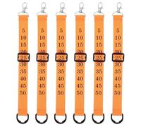 YARNOW 6pcs Football Referee Chain Clip down Judge with Firm and Quick Fastening, Adjustable Yardage Strap Marker Made of Sturdy Pp and Polyester, for Friendly Matches and Sports