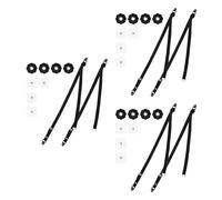 YARNOW 6pcs Furniture Anti Tip Kit Adjustable Retaining Straps Webbing Material Black for Wall-Mounted Tvs and Dressers Easy Installation Proofing Safety