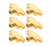 YARNOW 6pcs Guitar Tuning Knobs Replacement for Acoustic and Electric Guitars, Metal T-shaped Pegs with Precision Tuning and Comfortable Grip, Golden Colour for Enhanced Playing
