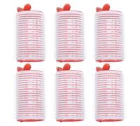 YARNOW 6pcs Hair Rollers Curlers with Clips for Fix Bang Hair and Easy Styling Made of Sturdy Pp and Nylon for DIY Curly Hairstyle