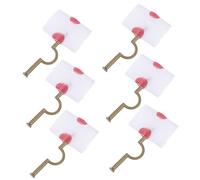 YARNOW 6pcs Halloween Prank Nail Through Finger Props Soft Lightweight Trick with Realistic Bloody Design for April Fool's Day Cosplay Masquerade Parties Random Color