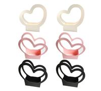 YARNOW 6pcs Heart Shaped Flower Boxes Made of Kraft Paper, Not Easy to Break or Deform, Elegant Packaging Box for Florists and Home Use, for Bouquet Presentation Random Color
