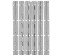 YARNOW 6pcs Heavy Duty Iron Piano Hinges for Jewelry Boxes, Silver Wooden Case Hinges with Effortless Installation, for Cabinet and Craft Projects