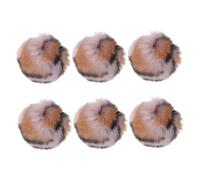 YARNOW 6pcs Leopard Print Plush Catnip Balls Chewable Interactive Toys for Cats Kitten Exercise Play Indoor