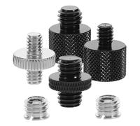 YARNOW 6pcs Microphone Screw Thread Converter Mini Mic Stand Screw Adapter for Desk Tripod Mic Accessories Music Recording Equipment
