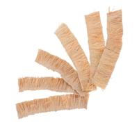 YARNOW 6pcs Miniature Straw Roof Thatch for Fairy Garden and Diorama Natural Material Artificial Hay for Model Houses Large Coverage Miniature Thatch for Terrarium and Craft Projects