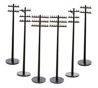 YARNOW 6Pcs Miniature Telegraph Poles Model Railway Accessories for DIY Mini Landscape Realistic Design for Ornaments for Model Terrain and Train Enthusiasts