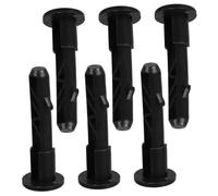 YARNOW 6PCS Nylon Trash Can Lid Hinged Pins Replacement for Wheeled Wheelie Bins Durable Plastic Repair Kit for Outdoor Recycling and Garbage Bins Easy to Install for Residential and