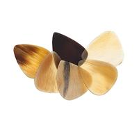 YARNOW 6Pcs Ox Horn Guitar Picks Ergonomic Bass Electric Acoustic Plectrums Durable Polished Natural Material for Comfortable Playing and Realistic Sound