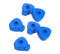 YARNOW 6pcs Plastic Cymbal Nuts 6-8mm Quick Release for Drum Hardware Universal Compatibility Fast Installation Blue for Live Performances and Jazz Drum Accessories