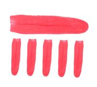 YARNOW 6pcs Realistic False Tongue Halloween Prop Red Long Fake Tongues for Scary Party Decorations Indoor Outdoor Hanging Prank Accessories for April Fool's Day and Themed Events