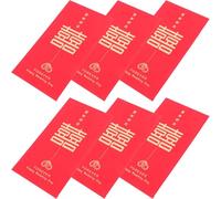 YARNOW 6pcs Red Chinese Envelopes Traditional Paper Money Red Envelopes Creative Decorative Style Festival Present for Banquets and Chinese Lunar New Year Wishes Prosperity and Fortune