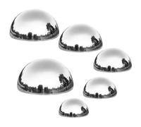 YARNOW 6Pcs Reflective Decorative Balls Stainless Steel Garden Ornaments for Outdoor Decoration Mirror Polished Gazing Spheres for Patios and Ponds