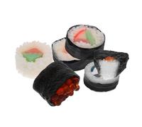 YARNOW 6pcs Simulation Sushi Food Model for Photography Decor Realistic Japanese Seaweed Rice Ball Props for Kitchen Display Collectors and Dollhouse