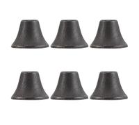 YARNOW 6pcs Small Cast Iron Bells Vintage Jingle Bells for DIY Crafting and Seasonal Decor, Compact Design with Pleasant Sound, for Tree Ornaments and Doorbell Decorations