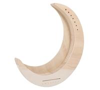 YARNOW 7 String Wood Lyre Harp String Portable Musical Instrument for Beginners DIY Moon Shape Design Easy Assembly Unfinished Craft for Family and Friends Safe Rounded Edges