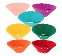 YARNOW 7Pcs Adjustable Pet Postoperative Protective Collar Set, Elizabethan Cone for Cats 9-14Lbs, Multi-Color Caring Collar to Prevent Licking after Surgery