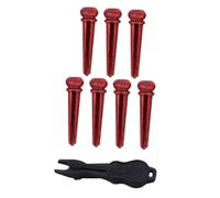 YARNOW 7pcs Guitar Bridge Wood String Pegs Pins for Acoustic Guitar Bridge Pins String Pegs for Accessories Use for Replacement