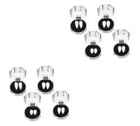 YARNOW 8 pcs Halloween Vampire Dentures Medicine Horrific Zombie Teeth Cosplay Accessory for Party Festival Prank Costume Ages Safe and Tasteless