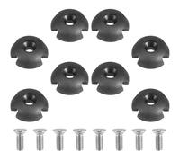 YARNOW 8 Sets Kayak Rope Buckle Plastic Line Guide with Screws, Canoe Deck Fitting Round Line Holder for Marine Rigging Accessories and Boat Deck Mount