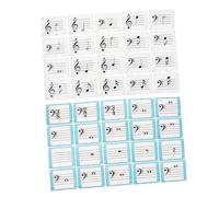 YARNOW 80pcs Music Note Flash Cards for Beginners Music Theory Learning Tools for Piano and Violin Portable Educational Resources for Home School and Travel
