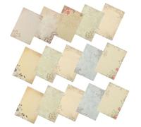 YARNOW 80pcs Vintage Note Paper Classic Aged Stationery Paper Fine Workmanship Multi-Purpose Printing Letter for Sending A Note on Birthdays Assorted Style