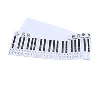 YARNOW 88-key Piano Practice Chart Finger Simulation, 1:1 Scale Keyboard Practice Guide, Black and White Notation Sheet for Beginners and Music Students