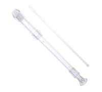 YARNOW 8hole Key Recorder with Cleaning Stick Beginner Wind Instrument for Music Lovers Smooth Accurate Playing Easy to Clean Abs Material