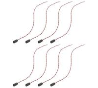 YARNOW 8Pcs 9V Battery Adapter Clip I-Type 300Mm Wire Connector for Pickup Battery Box DIY Electronics Accessories without Port Plastic Buckle Snap Connector