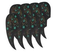 YARNOW 8pcs Acoustic Guitar Pick Guard Plates Anti-scratch Self-adhesive Drop Shape for Guitars Protection Sound Quality Preservation