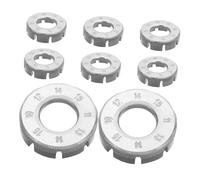YARNOW 8PCS Bicycle Spoke Wrench Rim Truing Tool for Precise Wheel Tension Adjustment Mountain Bike Maintenance Repair Kit