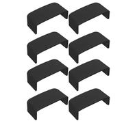 YARNOW 8PCS Black ABS Car Seat Rail End Cap Plugs with Noise Reduction and Precise Fit Features Seat Track Protection for Under-Seat Areas