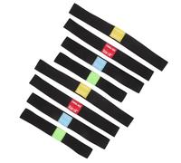 YARNOW 8Pcs Cymbal Mute Pads Elastic Drum Practice Silencers Quiet Drumming Protection Stripe for 14 16 18 20 Inch Cymbals Sturdy Elastic Belt for Effective Noise Reduction and Hearing