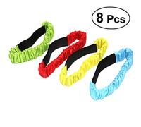 YARNOW 8Pcs Elastic Tie Straps for Legged Race Bands for Field Day Relay Races Durable and Easy to Use Tie Rope for Outdoor Fun