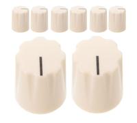 YARNOW 8pcs Electric Guitar Knobs Volume Potentiometer Control Knobs in Cream White for Precise Sound and Comfortable Grip